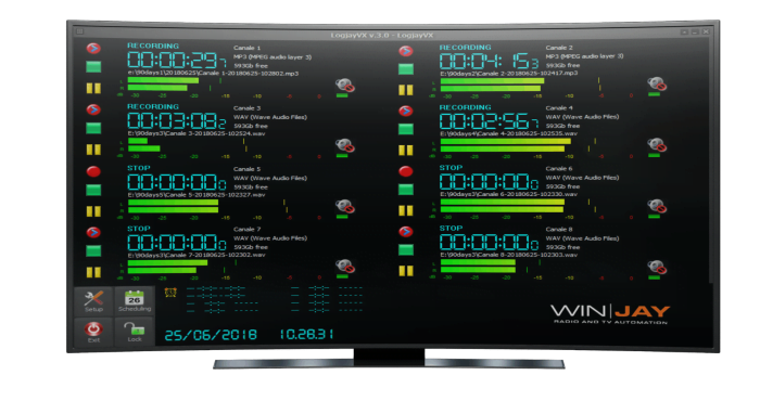 logjayVX radio logging software screen