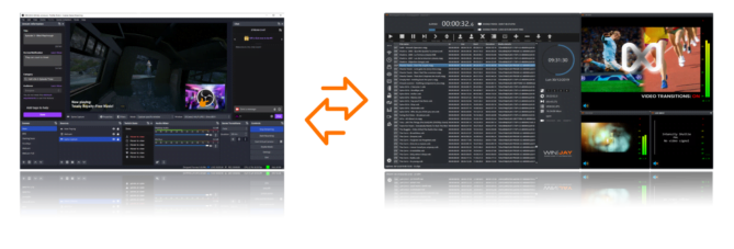 Integrating playout automation with OBS